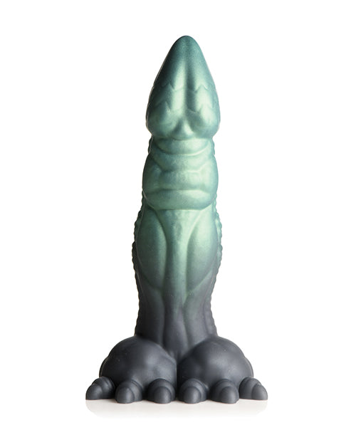 Creature Cocks Dickosaur Dinosaur Silicone Dildo  - Black/Teal