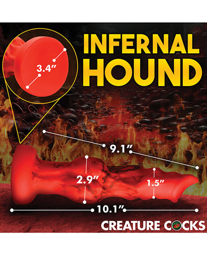 Creature Cocks Fire Hound Silicone Dildo