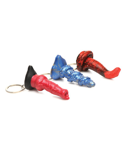Creature Cocks Hell-Hound, Lord Kraken, & King Cobra Silicone Key Chain Set - Pack of 3 Multi Color by Xr LLC