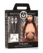 Master Series Tyrant Spiked Clover Nipple Clamps - Silver