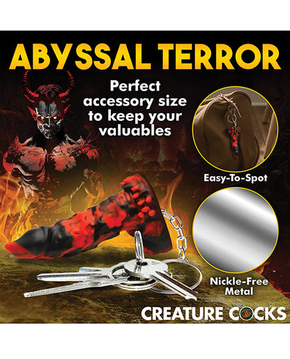 Creature Cocks Fire Demon Keychain - Red/Black by Xr LLC