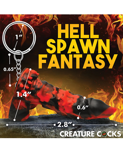 Creature Cocks Fire Demon Keychain - Red/Black by Xr LLC