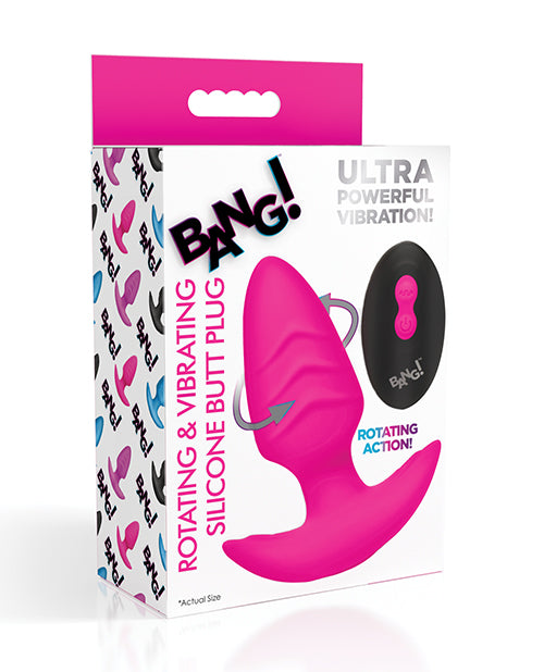 Bang! Rotating & Vibrating Tapered Butt Plug w/Remote by Xr LLC