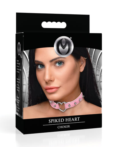 Master Series Spiked Heart Choker