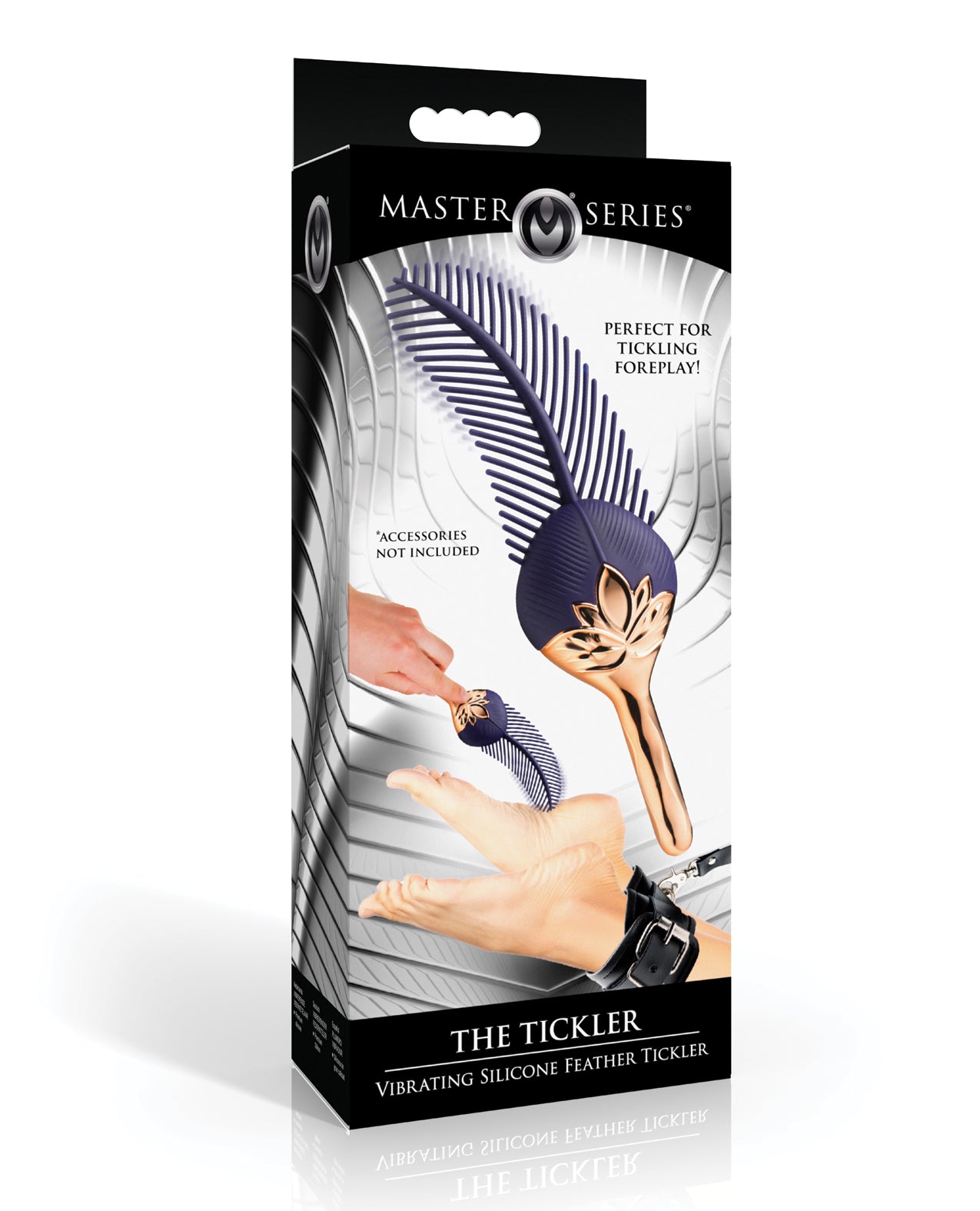 Master Series The Tickler Vibrating Silicone Feather Tickler by Xr LLC