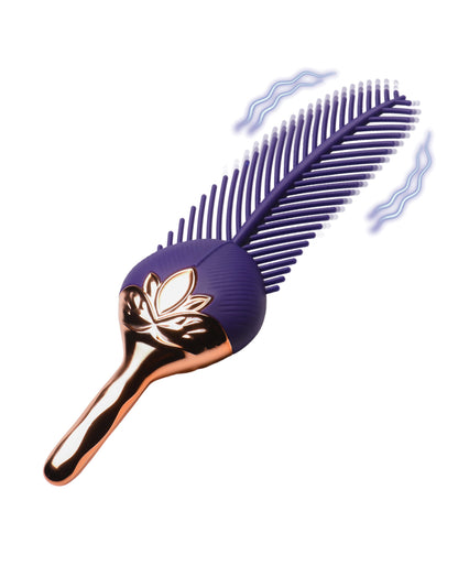 Master Series The Tickler Vibrating Silicone Feather Tickler by Xr LLC