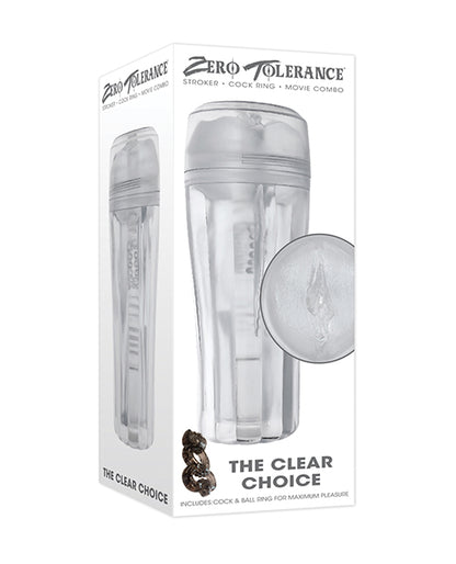 Zero Tolerance The Clear Choice Masturbator - Clear