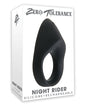 Zero Tolerance Night Rider Cock Ring - Black by Evolved Novelties INC