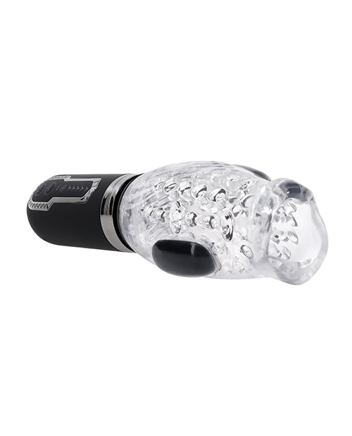 Zero Tolerance Thrill Ride Rechargeable Stroker - Black/Clear by Evolved Novelties INC