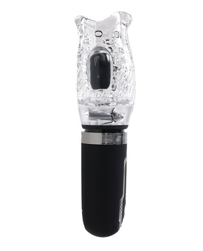 Zero Tolerance Thrill Ride Rechargeable Stroker - Black/Clear by Evolved Novelties INC