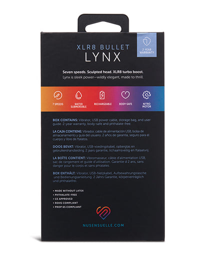 Nu Sensuelle Lynx Bullet with Nitro Motor - Magenta