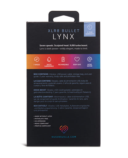 Nu Sensuelle Lynx Bullet with Nitro Motor - Tiffany Blue