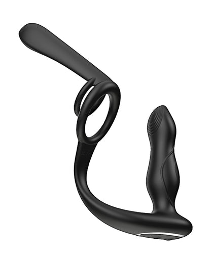 Enhancer Vibro Plug & Penis Sheath - Black