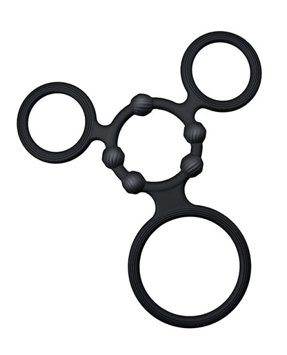 Enhancer Quad Cock Ring - Black