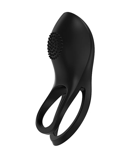 Gold Glam Cock Ring - Black