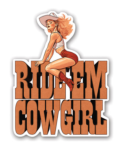 Ride Em Cowgirl Sticker by Wood Rocket