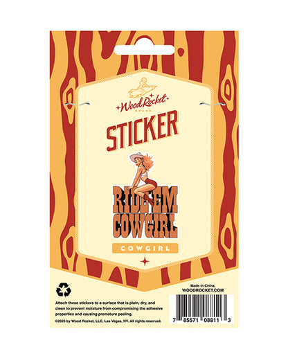 Ride Em Cowgirl Sticker by Wood Rocket