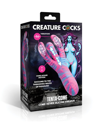 Creature Cocks Tenta-Come Come-Hither Tentacle Silicone Vibrator by Creature Cocks