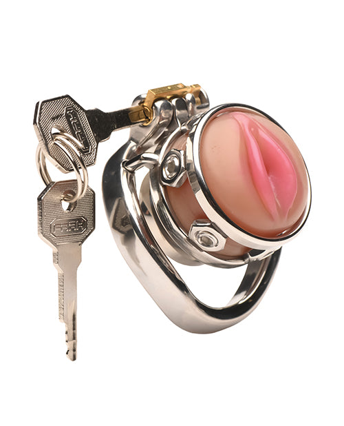 Master Series Pussy Boy Metal Chastity Cage by Master Series