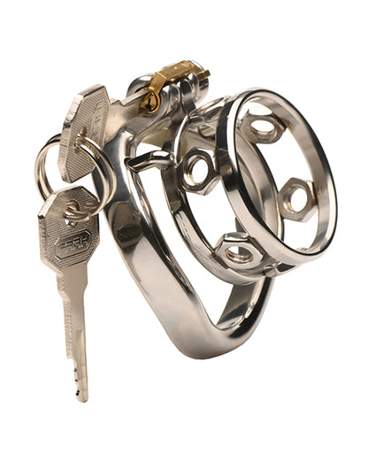 Master Series Pussy Boy Metal Chastity Cage by Master Series
