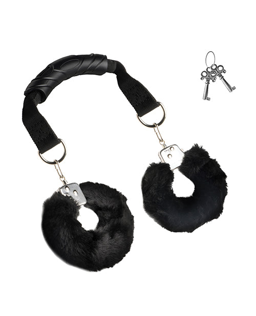 Master Series Furry Handcuffs w/Handle by Master Series