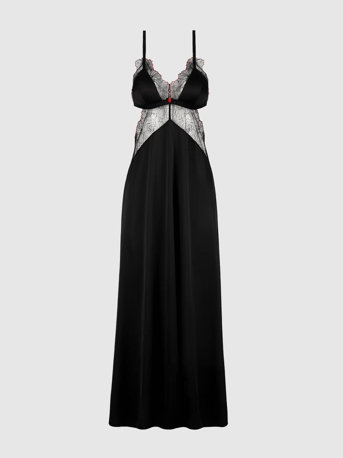 ILENA EMBROIDERED TULLE TRIANGLE TOP LONG GOWN by House of Desire
