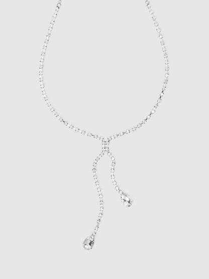 RHINESTONE DANGLE CLAMPS