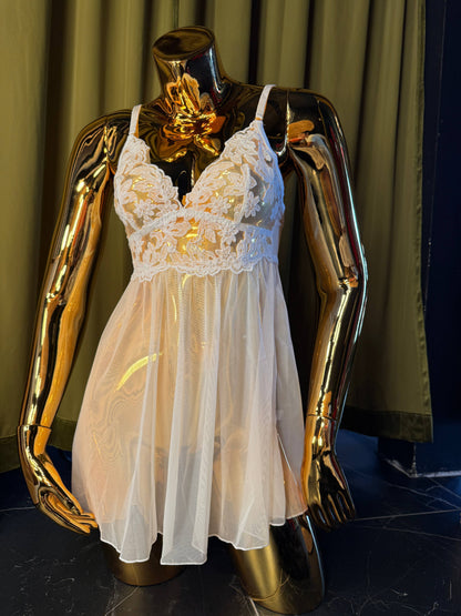 KILO BRAVA EMBROIDERY COLLECTION- WHITE- BABYDOLL