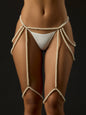 PEARL DRAPED GARTER