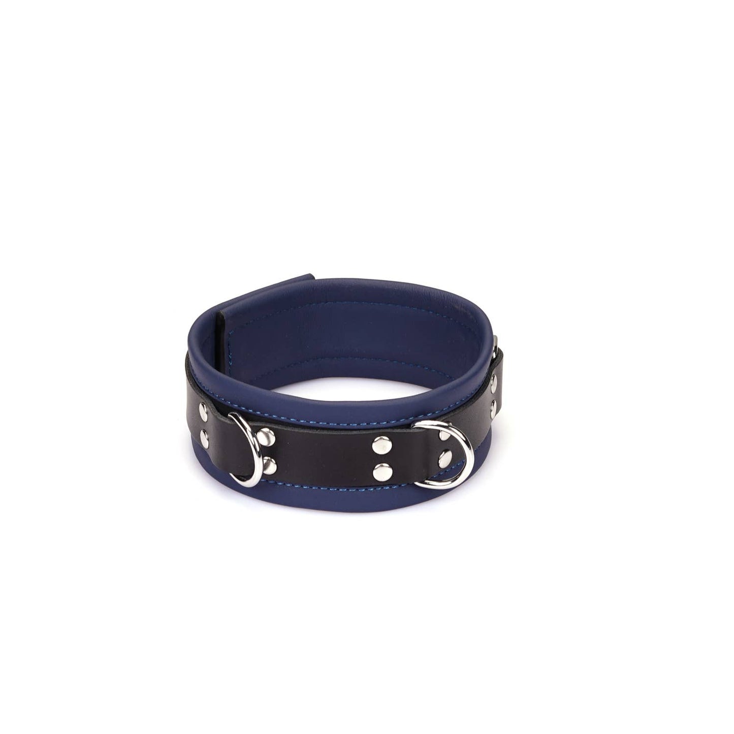 Liebe Seele- Dominion: Blue Leather Collar with Chain Leash