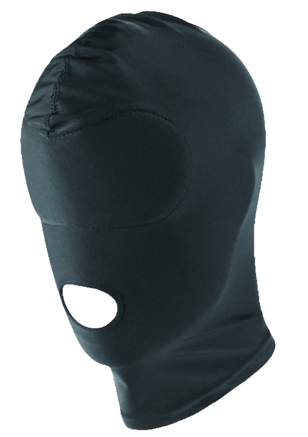Spandex Hood with Padded Blindfold and Open Mouth
