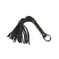 Liebe Seele - Luxury Green Leather Flogger with Green Rivets