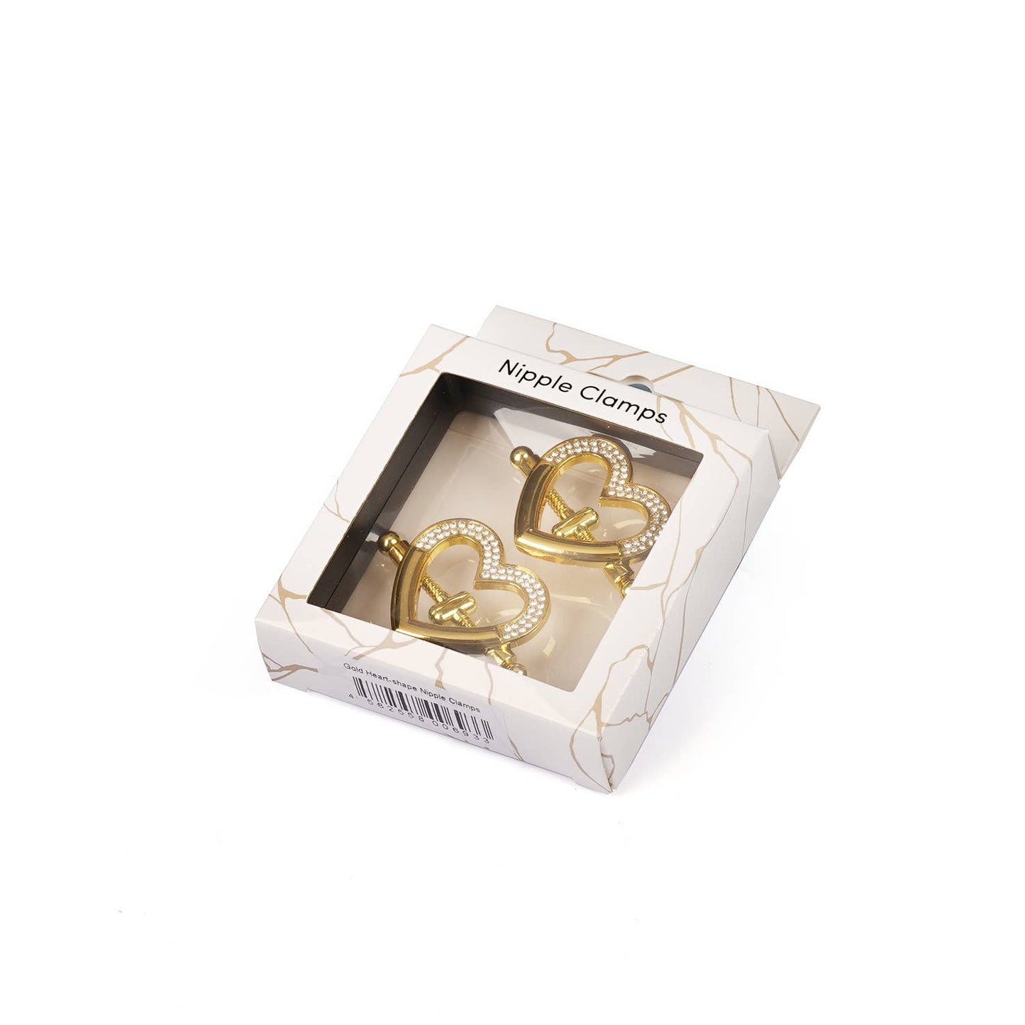 Liebe Seele- Heart-shaped Nipple Clamps with Rhinestones