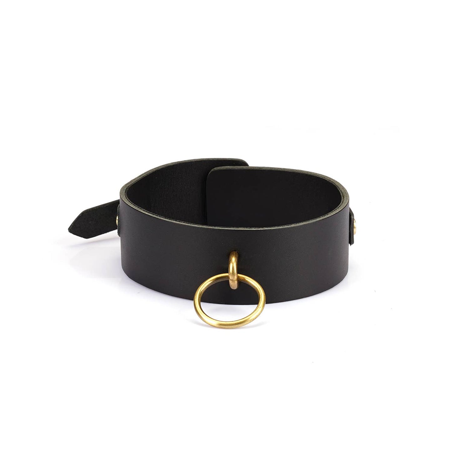 Liebe Seele- Samurai Thick Leather Collar with Leash