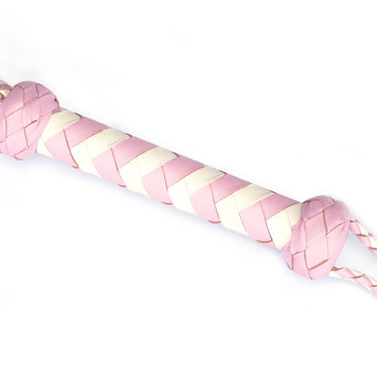 Liebe Seele- White & Pink Fairy Leather Flogger Whip