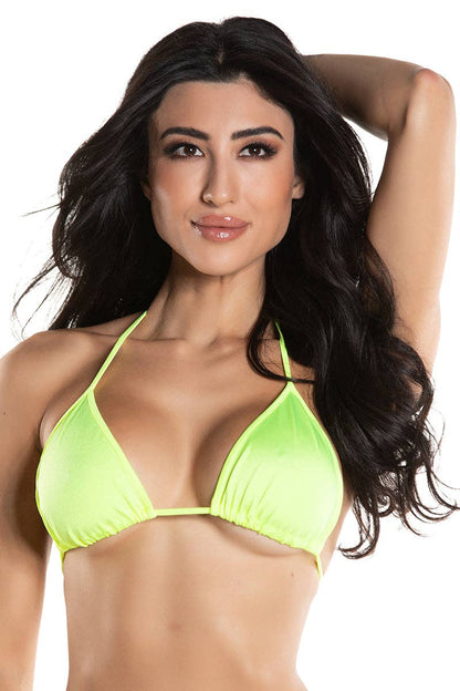 Lycra Curved Bottom Bikini Tri-Top by Midnight Ballerina