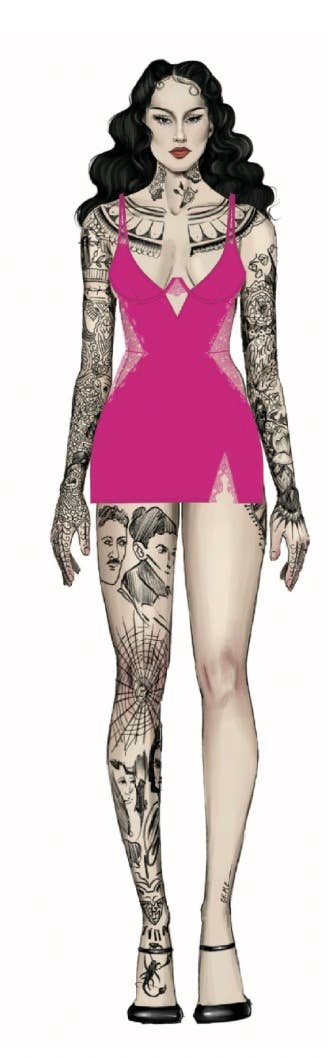 ISSADORA OILSLICK & LACE UNDERWIRE CHEMISE SET by House of Desire