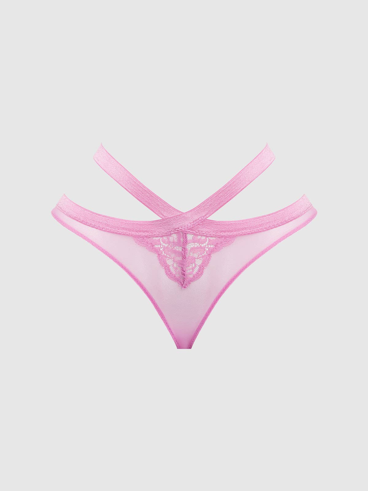 NATASHA LACE & MESH STRAPPY HIPSTER