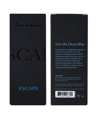 Pure Instinct Mens Collection Pheromone Perfume - 2 oz Escape