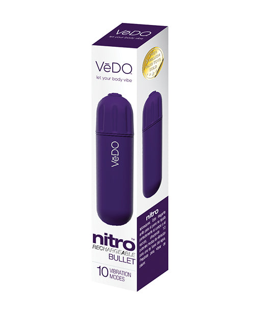 VeDO Nitro Rechargeable Bullet Vibe - Purple by VeDO