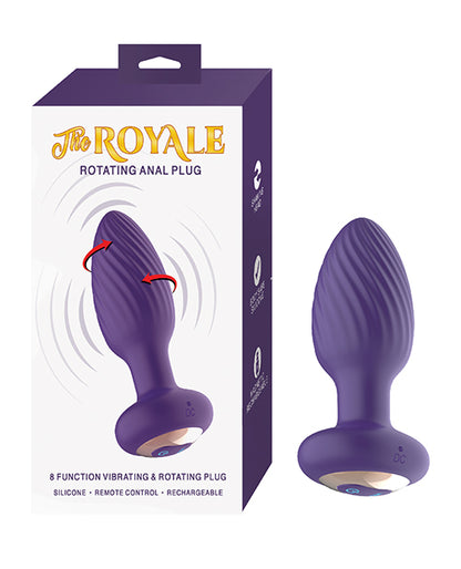The Royale Rotating Anal Plug - Purple