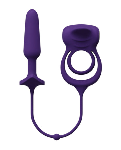 VeDO Humper Rechargeable Dual C-Ring w/Anal Plug - Purple