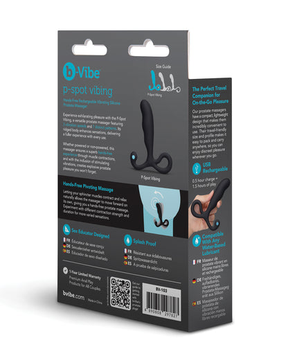 P-Spot Vibing Hands-Free Rechargeable Vibrating Silicone Prostate Massager