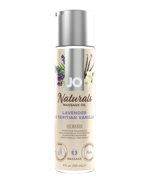 JO Naturals Massage Oil - Lavender &amp; Vanilla 4 oz Bottle by JO