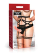 Bedroom Bliss Belle Strap-On Panty Harness & Garter - Large