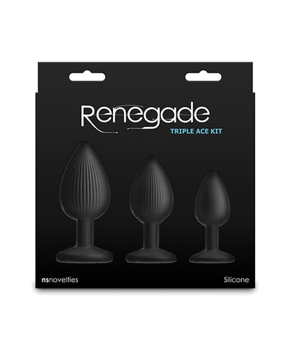 Renegade Triple Ace Anal Kit - Black