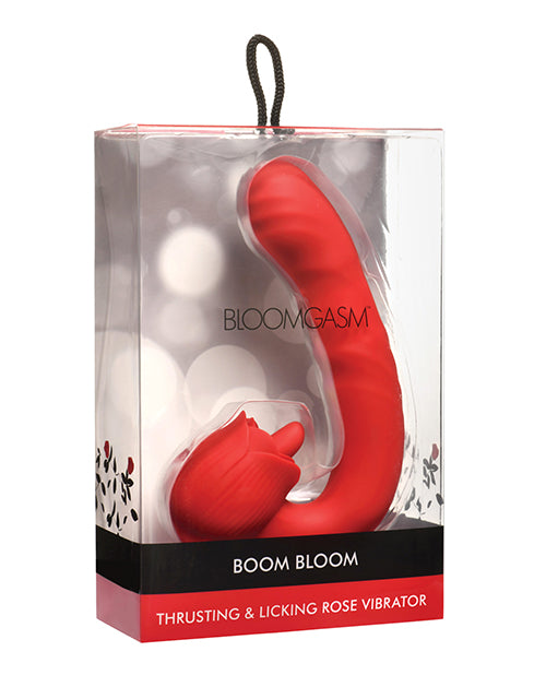 Bloomgasm - Boom Bloom Thrusting & Licking Rose Vibrator by Bloomgasm