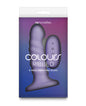 Colours - Ribbed - 5" Vibrating Dildo - Purple