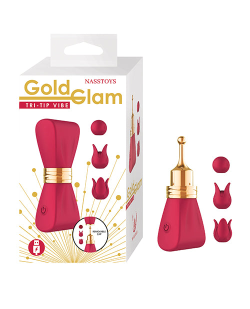 Gold Glam Tri-Tip Vibe - Red by Nasstoys