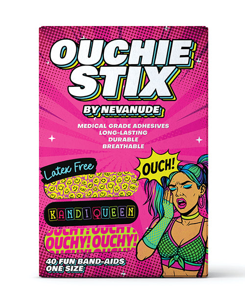 Neva Nude Plur Vibes Ouchie Stix Bandages Pack of 40 by Neva Nude